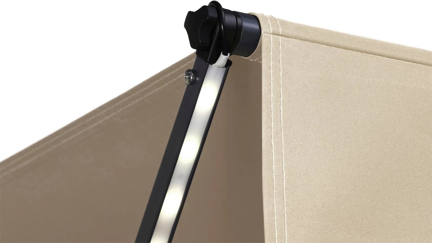 KONIFERA Klemmmarkise Jávea Beige mit LED-Lichtstreifen - Bild 3