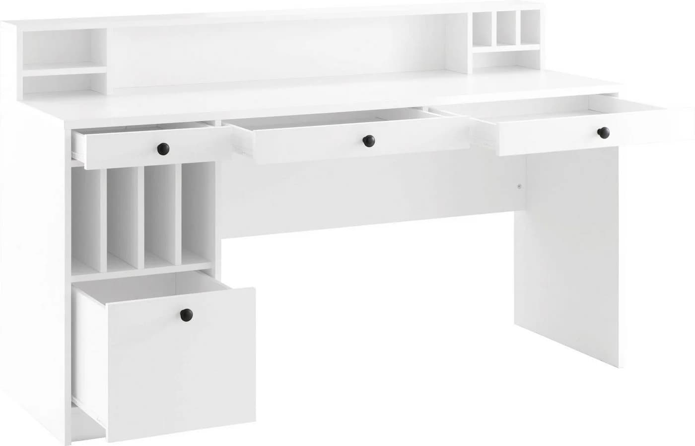 OTTO HOME Schreibtisch Licia Weiß Landhausstil - Bild 4