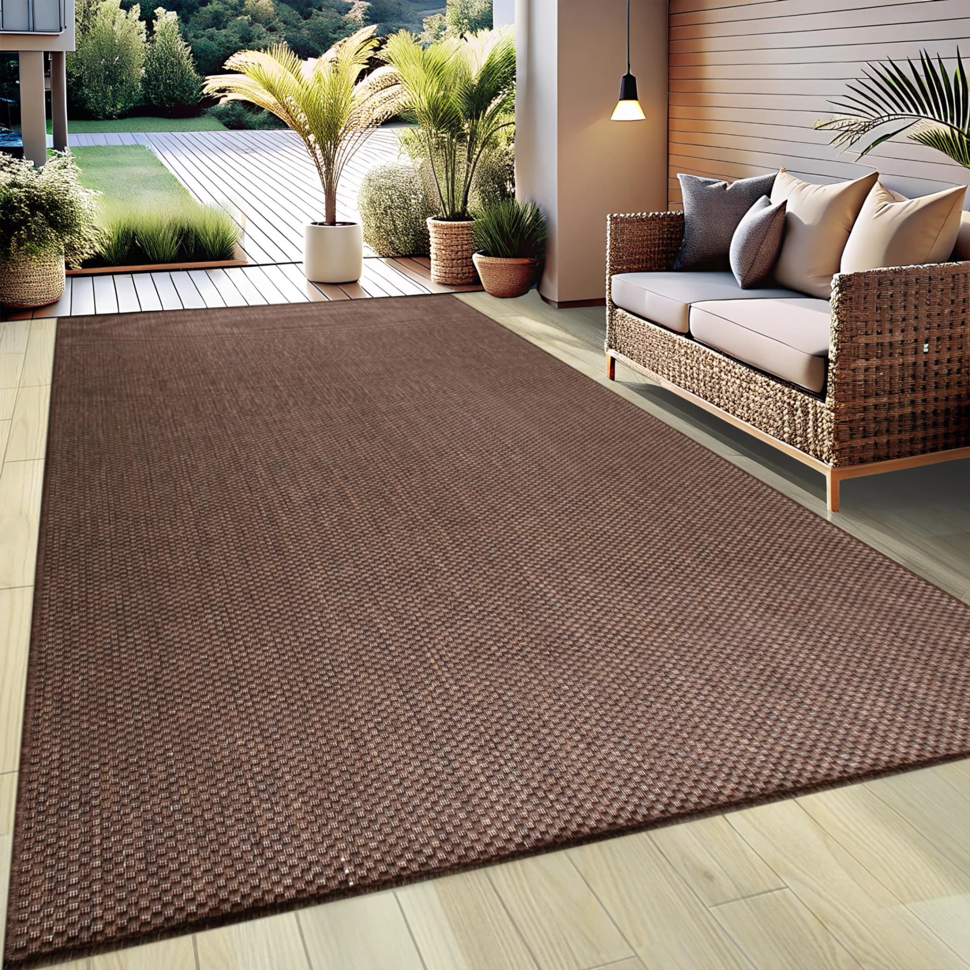 OTTO home Teppich Venedig Beige Sisal-Optik In- und Outdoor