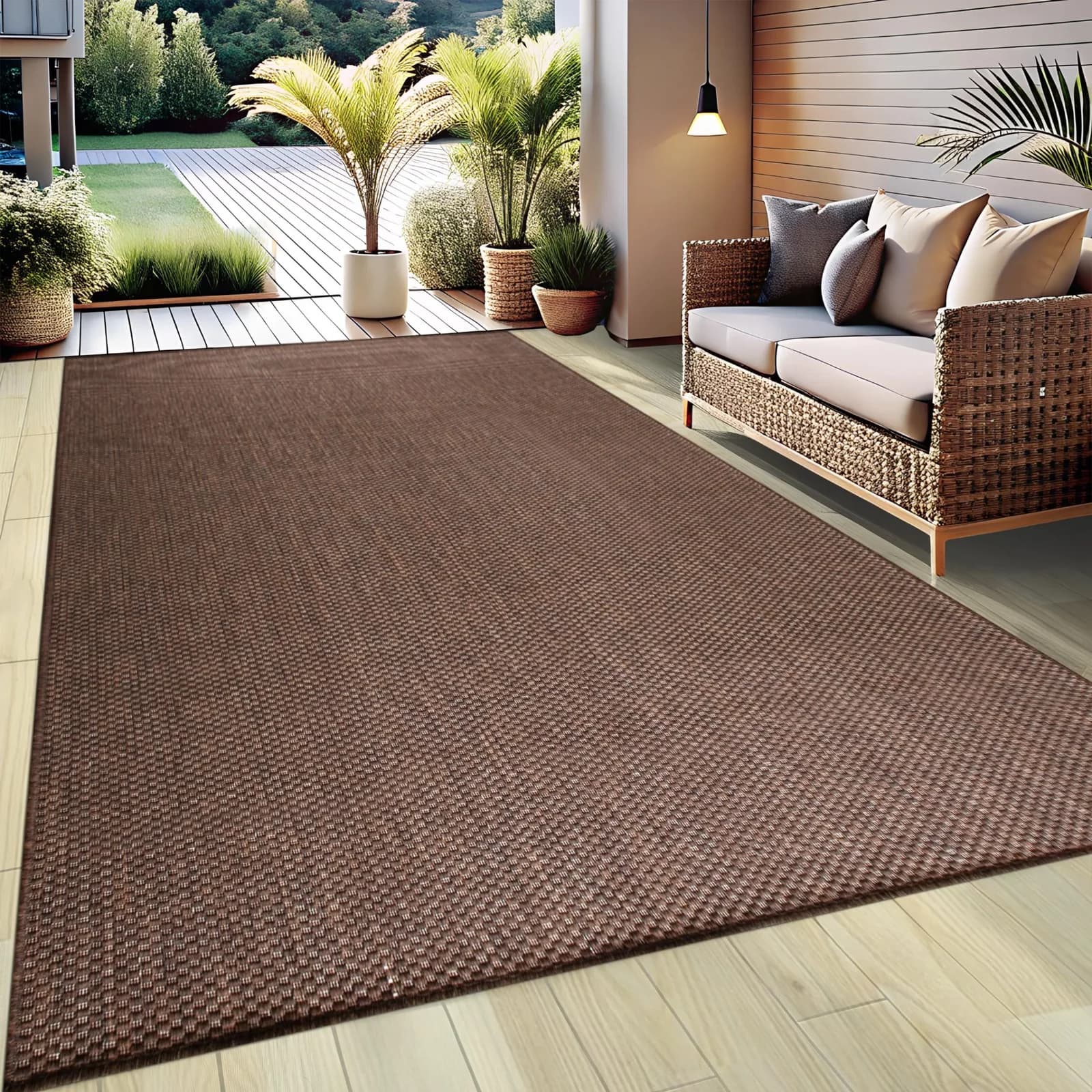 OTTO HOME Teppich Venedig Beige Sisal-Optik In- und Outdoor
