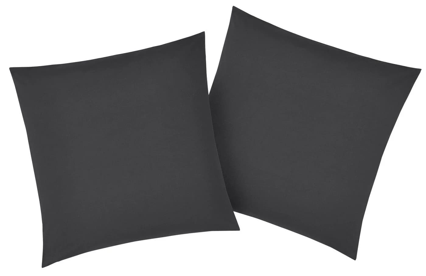 OTTO HOME Kissenbezug Luisa 80x80cm Anthrazit Baumwolle - Bild 2