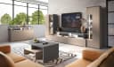 HOME AFFAIRE Wohnwand Serio Braun Grau Modern Bild 5