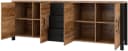 HOME AFFAIRE Sideboard Olin Braun Schwarz Matt Holzoptik Bild 3