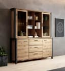 Buffet HOME AFFAIRE Aktiv Braun Schwarz Holzoptik Bild 1