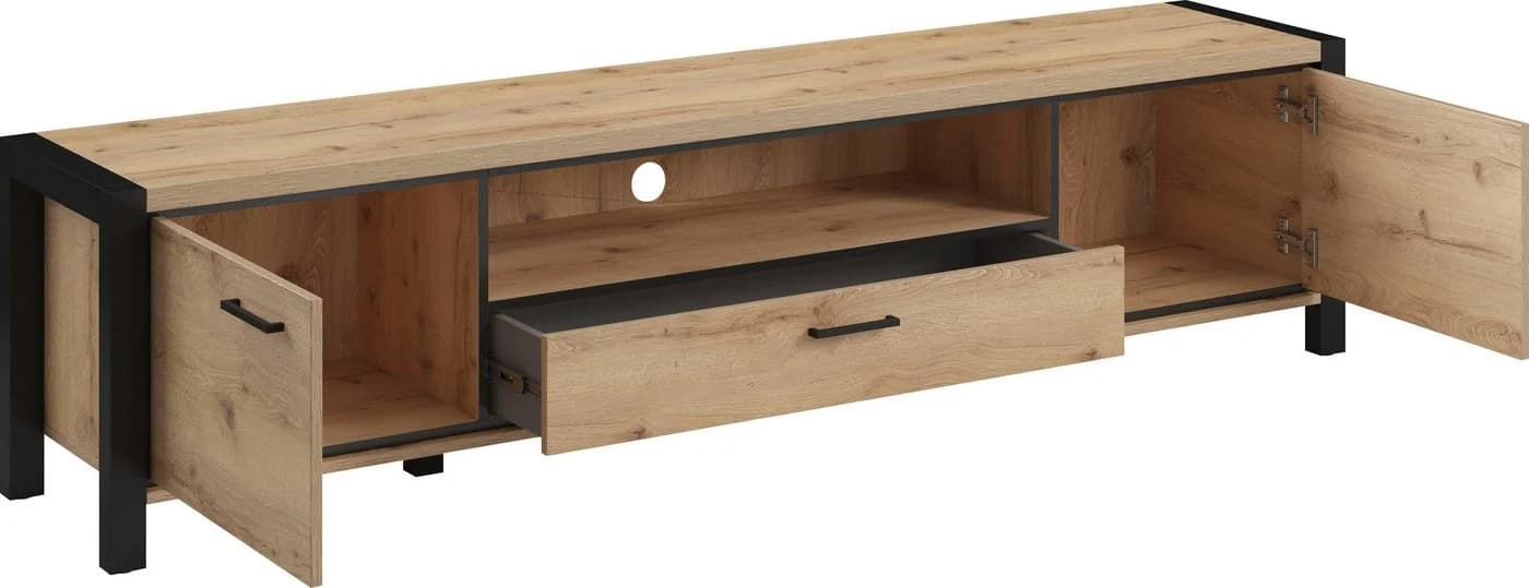 Home affaire Lowboard Aktiv Industrial Design Holzoptik - Bild 4