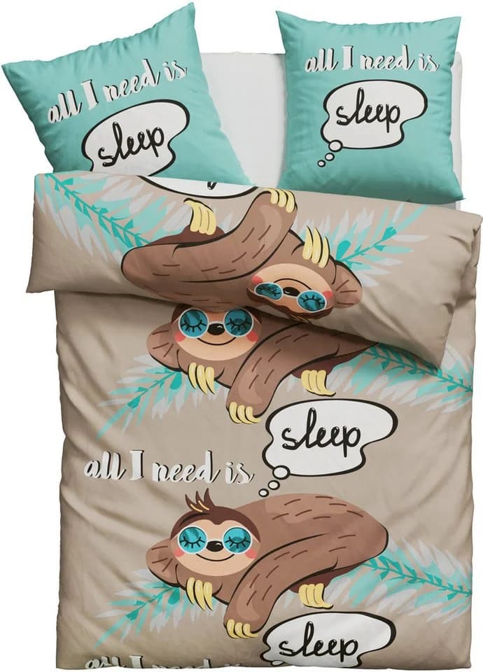 OTTO HOME Bettwäsche Physalis Grau Taupe 100% Baumwolle