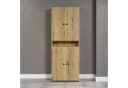 welltime Hochschrank Amrum Badezimmerschrank Braun Modern Bild 2