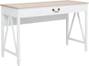 HOME AFFAIRE Schreibtisch Bellerie Weiß Eichefarben mit Soft-Close Bild 3