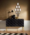 OTTO home Kommode Lavisha 3D-Optik Gold Metallgestell Bild 1