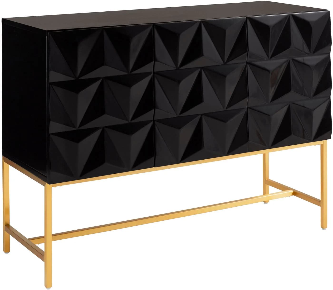 OTTO home Kommode Lavisha 3D-Optik Gold Metallgestell - Bild 2
