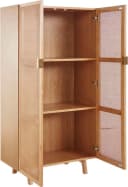 LeGer Home Highboard mit Rattan Einsatz 3 Fächer Bild 4