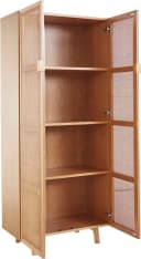 LeGer Home Highboard Lina Beige FSC-Zertifiziert Teilmassiv Bild 4