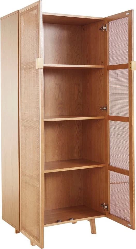LeGer Home Highboard Lina Beige FSC-Zertifiziert Teilmassiv - Bild 4