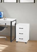 OTTO HOME Bürocontainer Moid 3 Schubladen Weiß Schwarz Bild 1