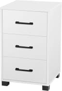 OTTO HOME Bürocontainer Moid 3 Schubladen Weiß Schwarz Bild 2