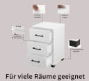 OTTO HOME Bürocontainer Moid 3 Schubladen Weiß Schwarz Bild 3
