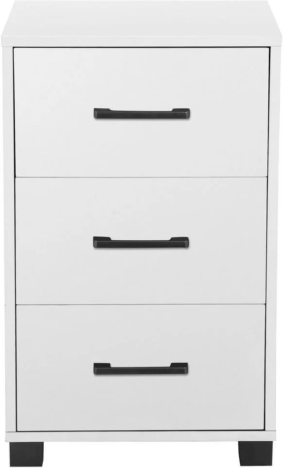 OTTO HOME Bürocontainer Moid 3 Schubladen Weiß Schwarz - Bild 4