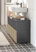 Home Affaire Wisla Waschbeckenunterschrank Anthrazit Eiche Push-to-open Bild 1