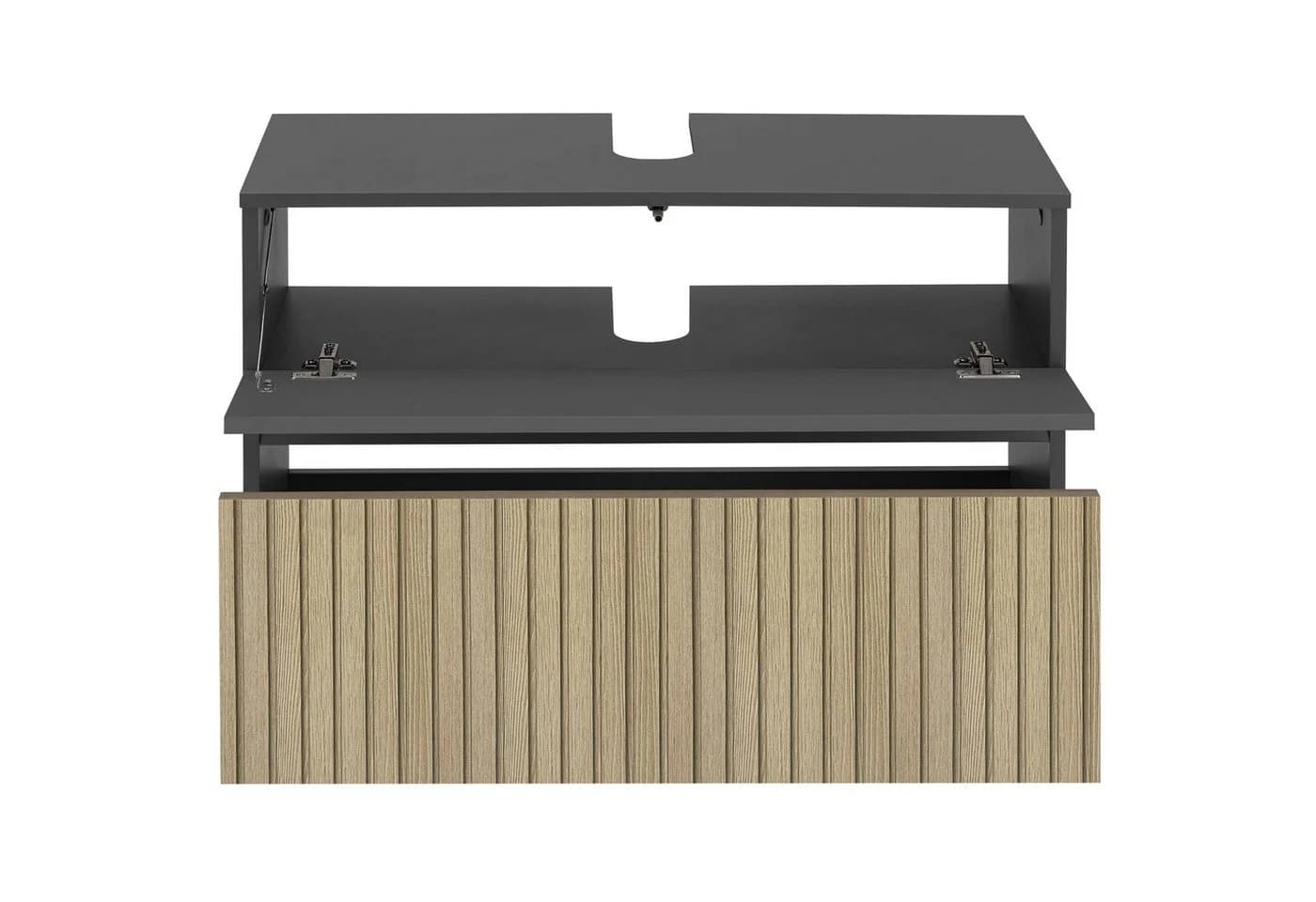 Home Affaire Wisla Waschbeckenunterschrank Anthrazit Eiche Push-to-open - Bild 4