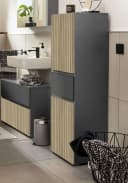 Midischrank Wisla Home Affaire Anthrazit Eiche Struktur Bild 1
