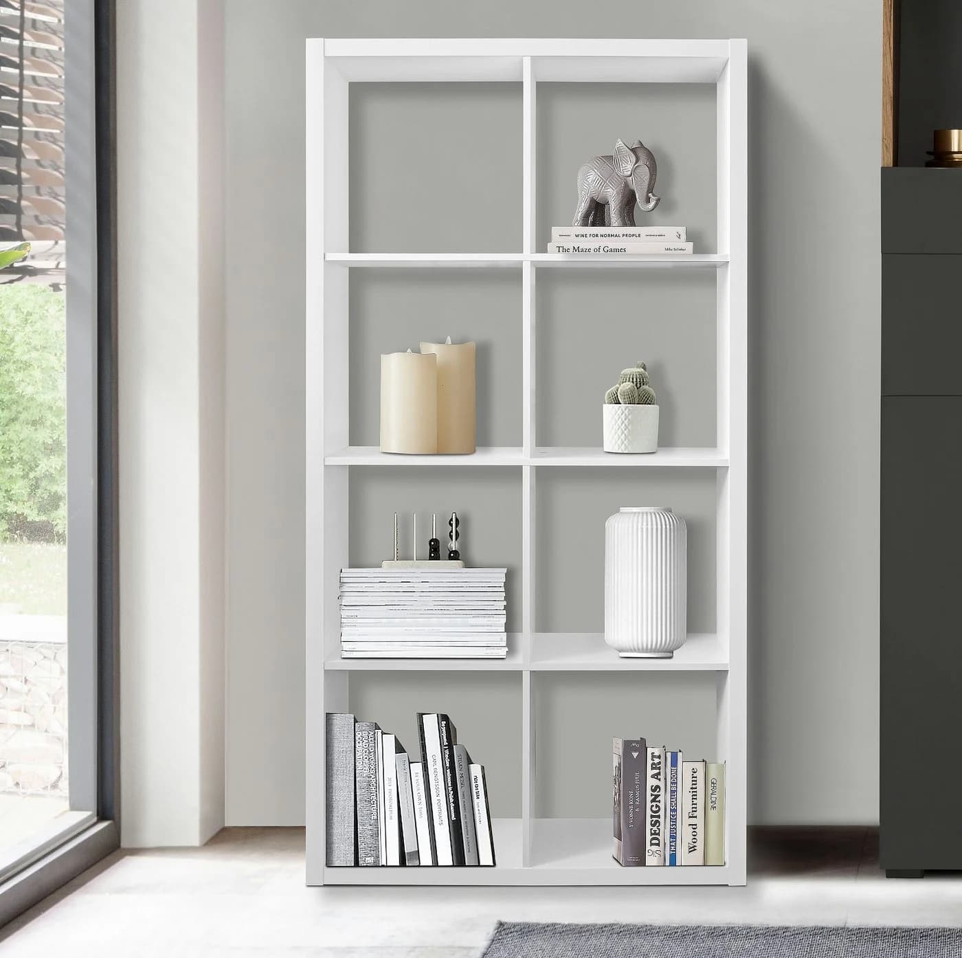 OTTO HOME IZOLA Bücherregal Weiß 8 Fächer FSC