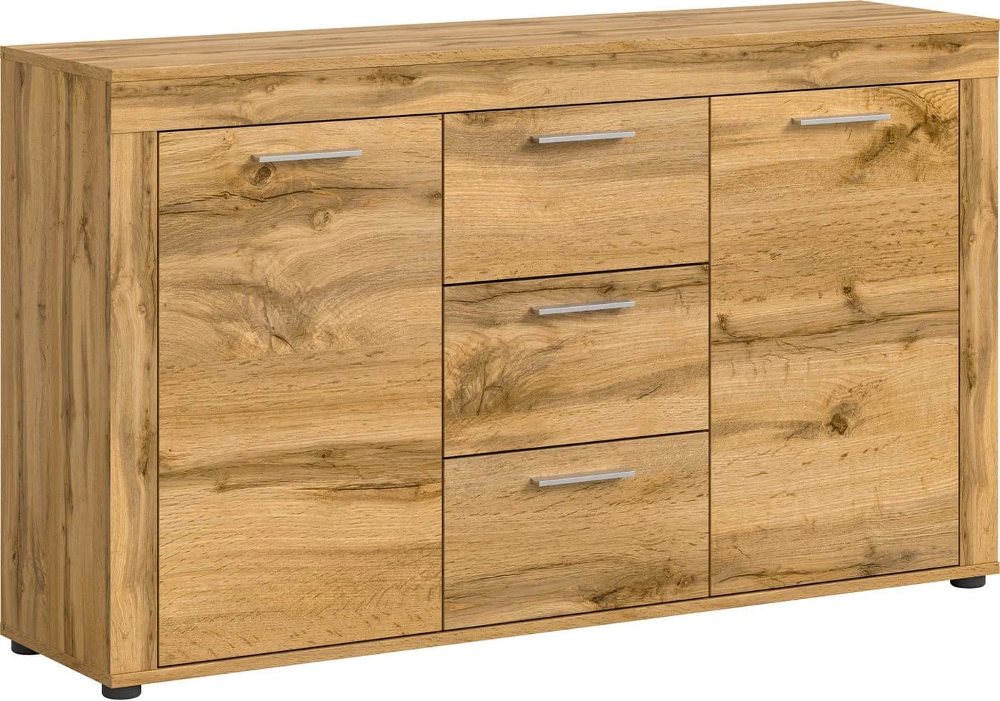 HOME AFFAIRE Sideboard Aosta Braun Wotan Eiche Nachbildung - Bild 2