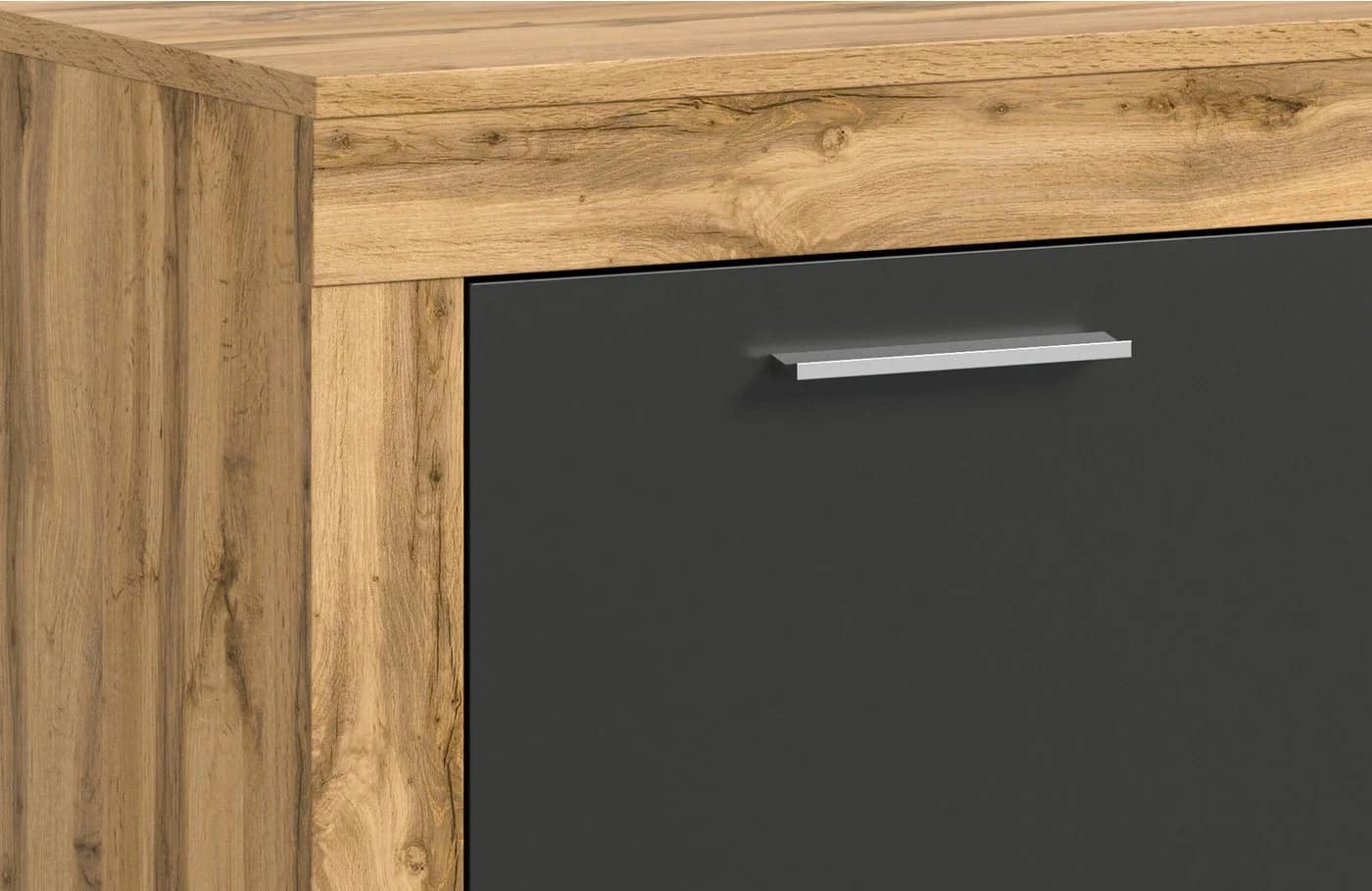 HOME AFFAIRE Lowboard AOSTA Grau Wotan Eiche 160cm - Bild 5