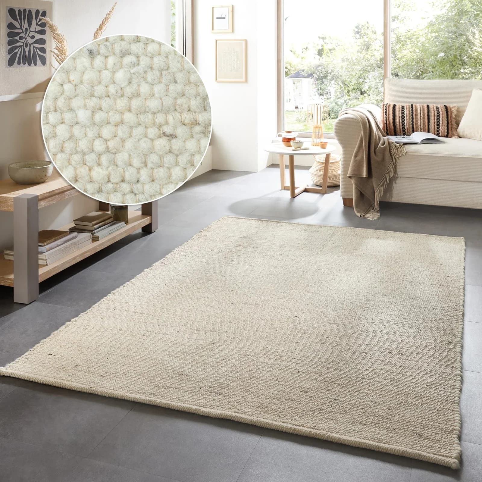 Wollteppich OTTO HOME Greith Beige Schurwolle