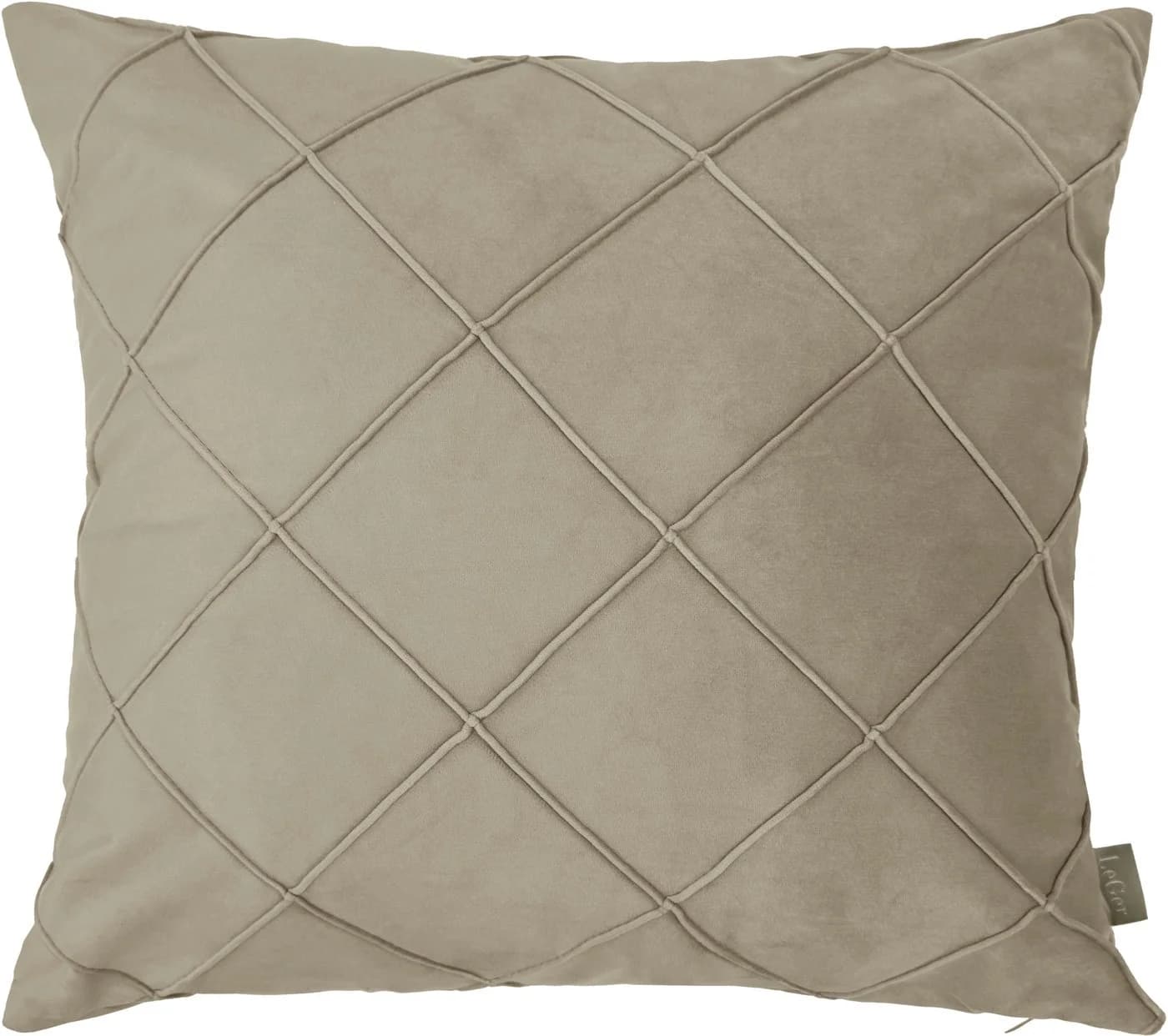 LEGER HOME Dekokissen Samt Ladina Beige 50x50cm - Bild 2
