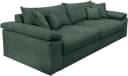 HOME AFFAIRE Big-Sofa Soft&Cosy XXL Dunkelgrün Cord Bild 5