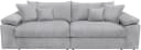 HOME AFFAIRE Big-Sofa Soft&Cosy XL Cord hellgrau mit Federkern Bild 1