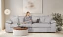 HOME AFFAIRE Big-Sofa Soft&Cosy XL Cord hellgrau mit Federkern Bild 2
