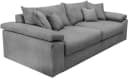 HOME AFFAIRE Big-Sofa Soft&Cosy XL Cord hellgrau mit Federkern Bild 5