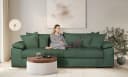 HOME AFFAIRE Big-Sofa Soft&Cosy XL Dunkelgrün Cord Bild 2