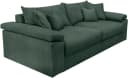 HOME AFFAIRE Big-Sofa Soft&Cosy XL Dunkelgrün Cord Bild 5