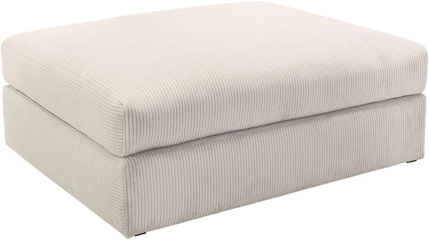OTTO home Polsterhocker Soft&Cosy XL Beige Cord oder Chenille - Bild 2