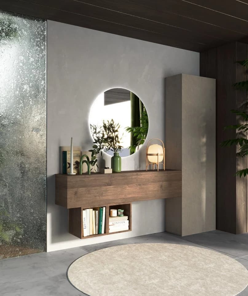 HOME AFFAIRE Infinity Garderoben-Set 4tlg. Braun Holzstruktur