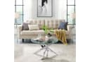Couchtisch OTTO HOME Luzie Glas Metall Silber Schwarz Bild 1