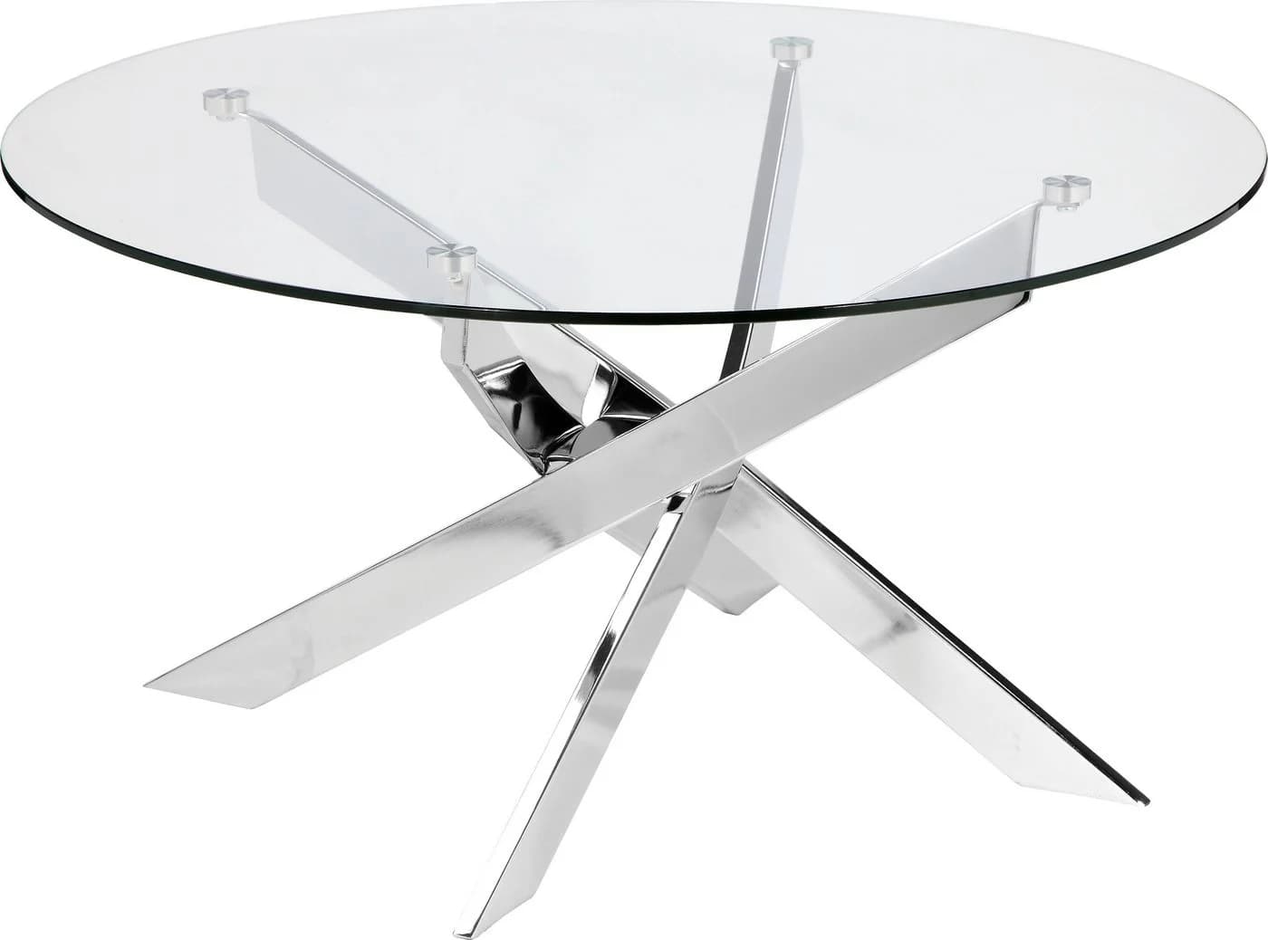 Couchtisch OTTO HOME Luzie Glas Metall Silber Schwarz - Bild 2