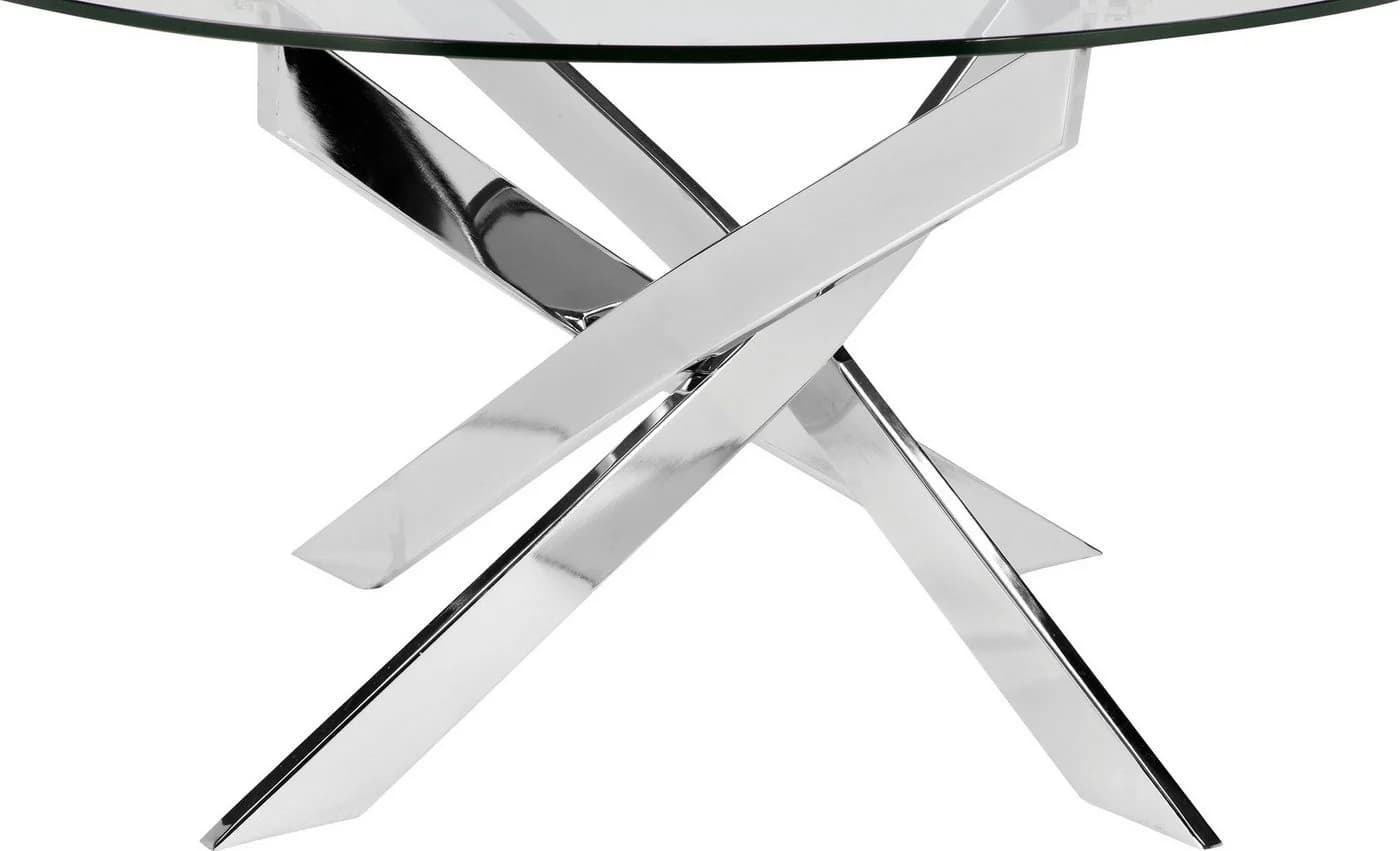 Couchtisch OTTO HOME Luzie Glas Metall Silber Schwarz - Bild 4