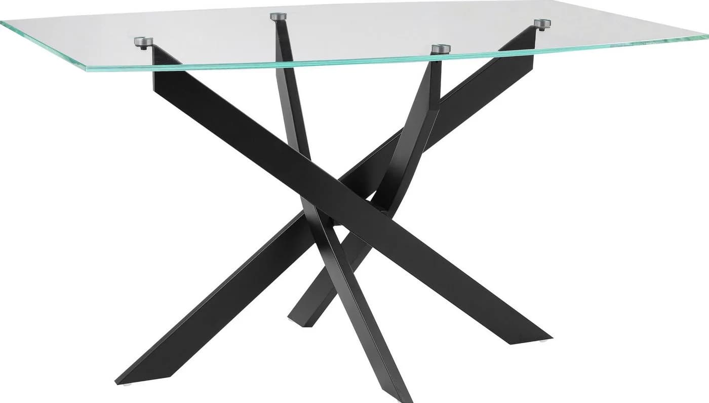 Esstisch OTTO HOME Kairi Schwarz Glas Metallgestell - Bild 3