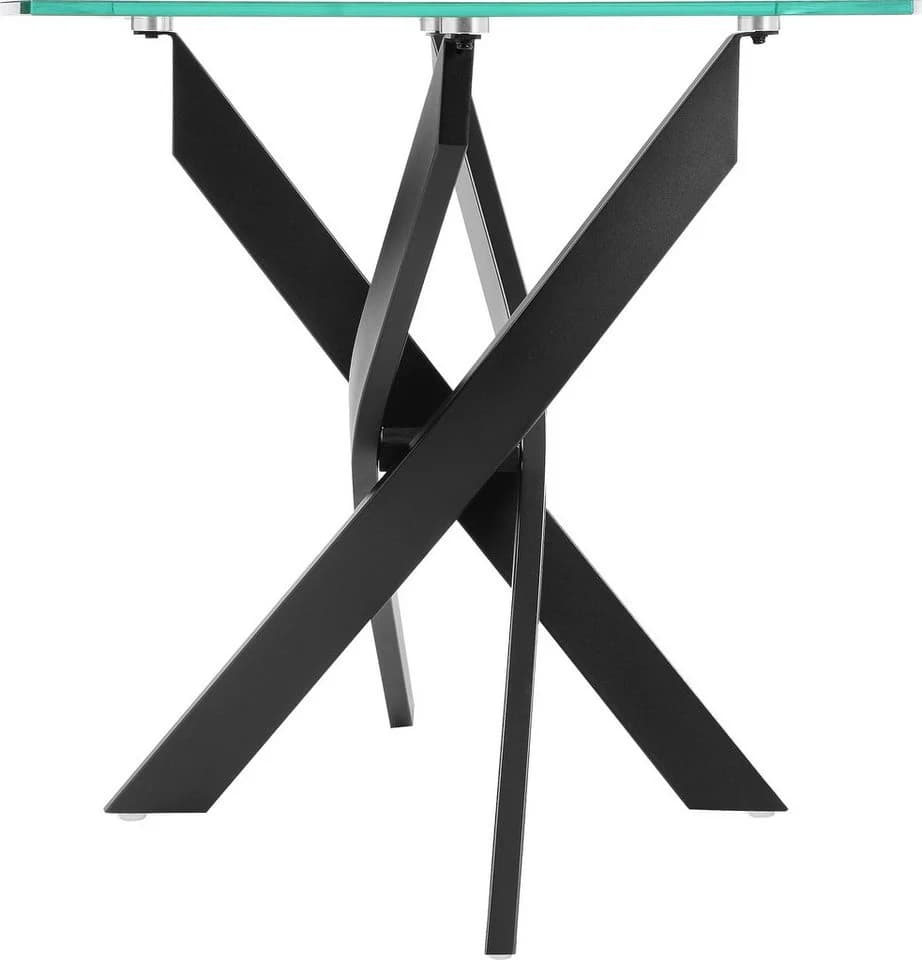Esstisch OTTO HOME Kairi Schwarz Glas Metallgestell - Bild 4