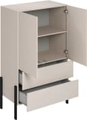 OTTO HOME Jukon Wäscheschrank Beige Grifflos 2 Türen 2 Schubladen Bild 5