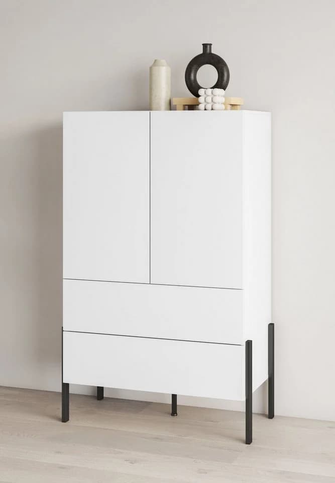 OTTO HOME Wäscheschrank Jukon Weiß Modern mit Schubladen - Bild 2