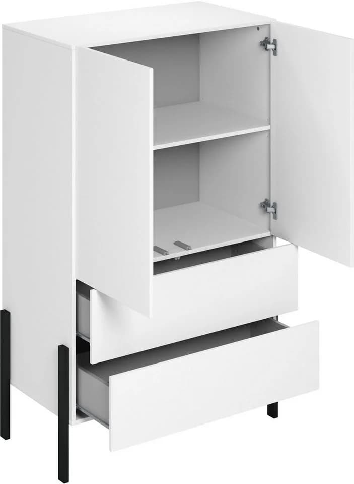 OTTO HOME Wäscheschrank Jukon Weiß Modern mit Schubladen - Bild 4
