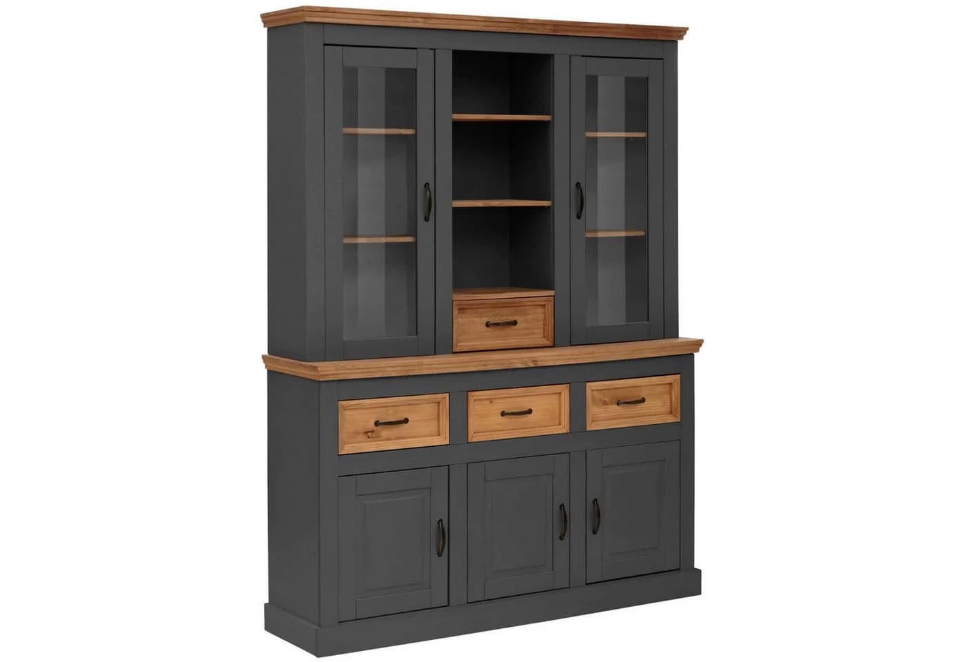 Buffet OTTO HOME Selma Grau Anthrazit Massivholz Kiefer - Bild 3