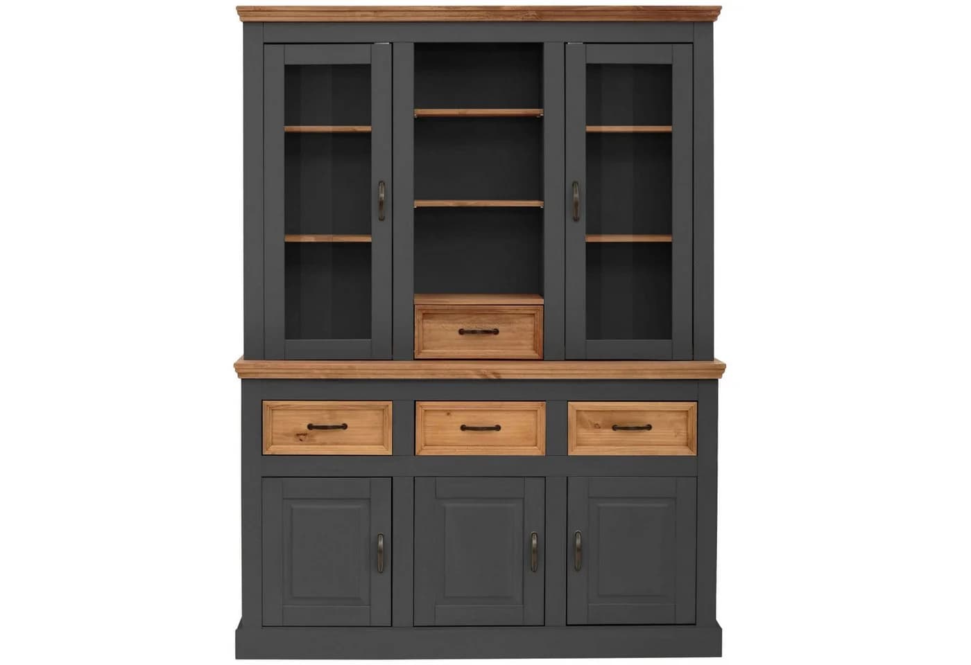 Buffet OTTO HOME Selma Grau Anthrazit Massivholz Kiefer - Bild 4