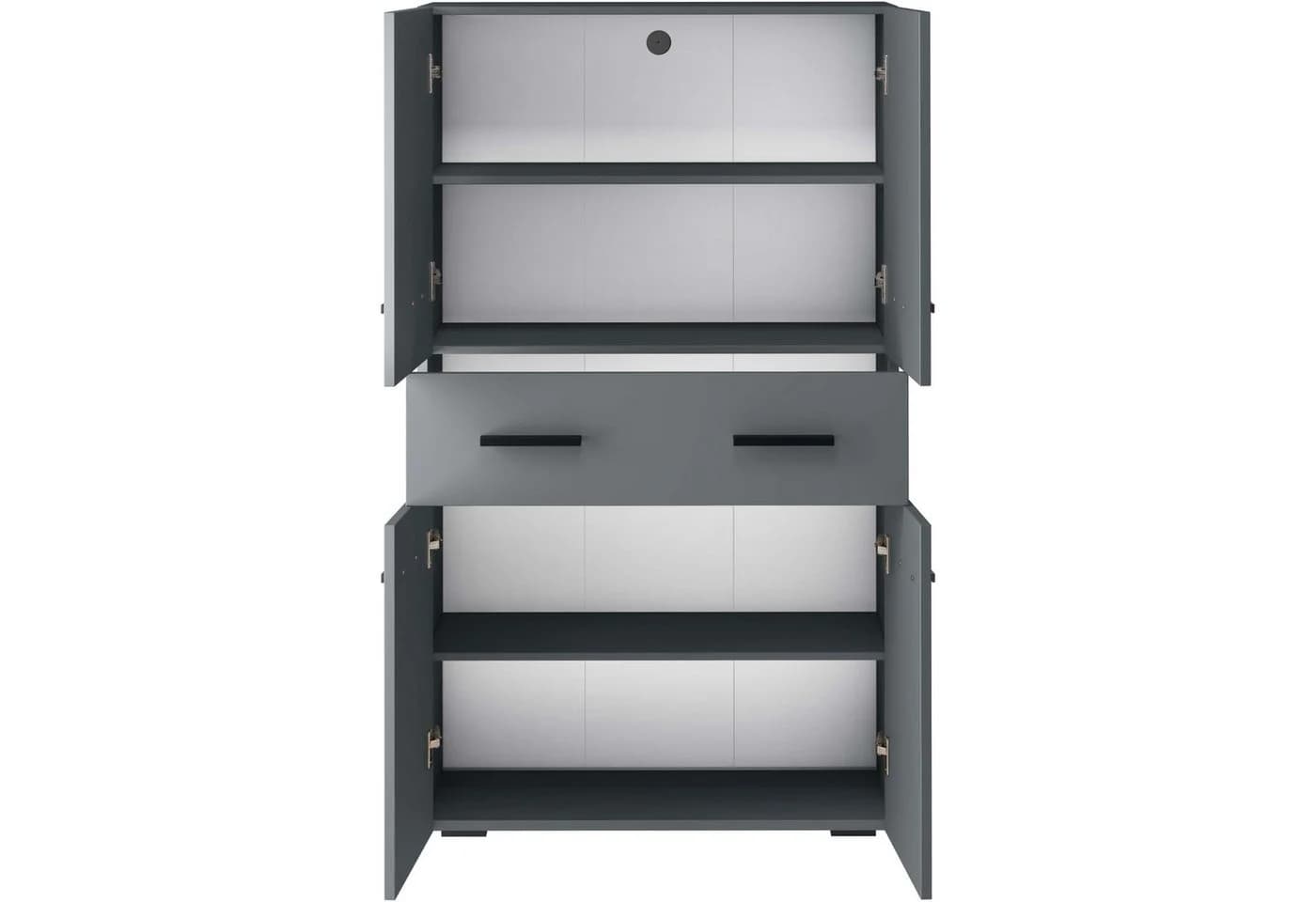 Midischrank INOSIGN Skara Anthrazit mit 4 Türen und Schubladen - Bild 4