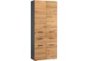 Hochschrank INOSIGN Skara Anthrazit Eichefarben Modern Bild 2