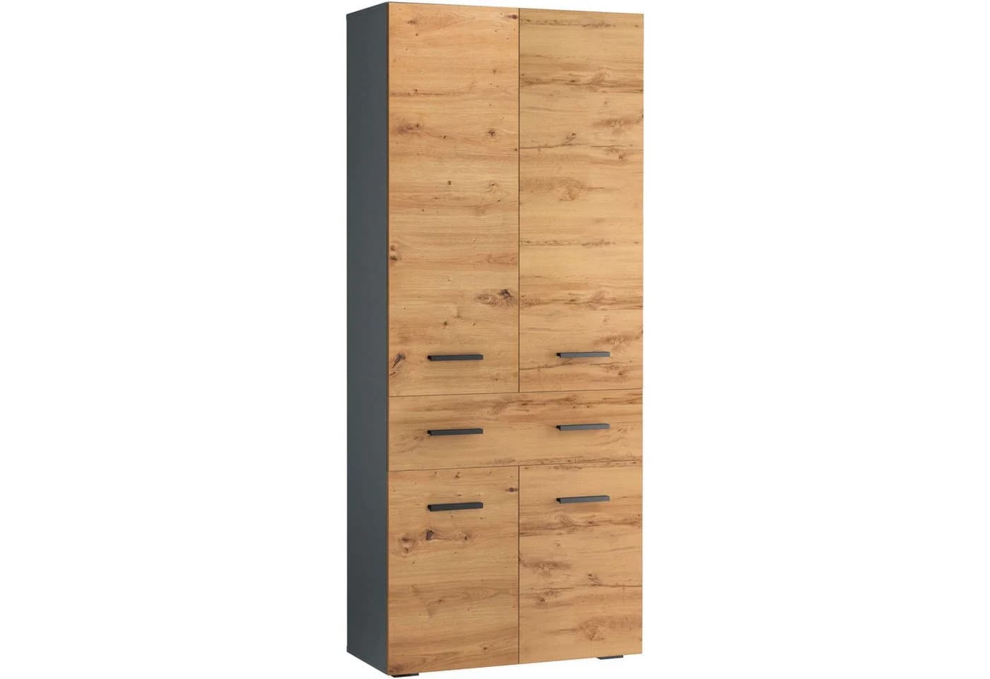 Hochschrank INOSIGN Skara Anthrazit Eichefarben Modern - Bild 2